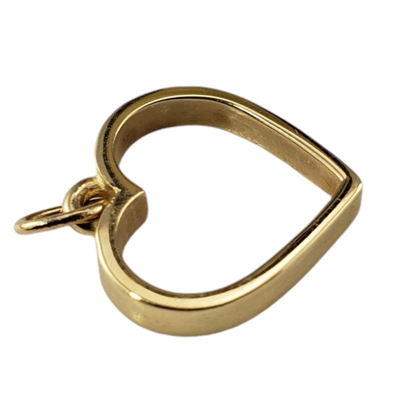 James Avery 14 Karat Yellow Gold Open Heart Pendant #18512 - Picture 3 of 8